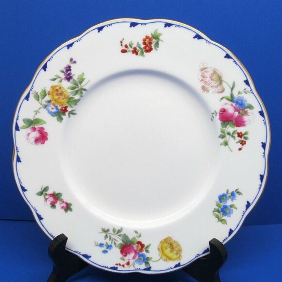 Minton Floral Scalloped Edge 9" Plate made In England Circa 1912 - Picture 10 of 10